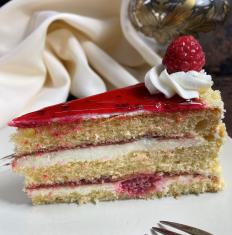 Vanilkovo-malinová torta